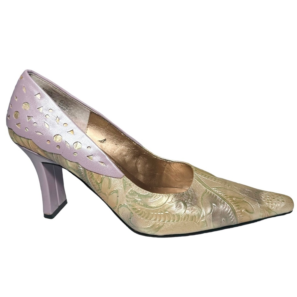 Monzo & Franco Heels 5.5 Thea Floral Leather View 4